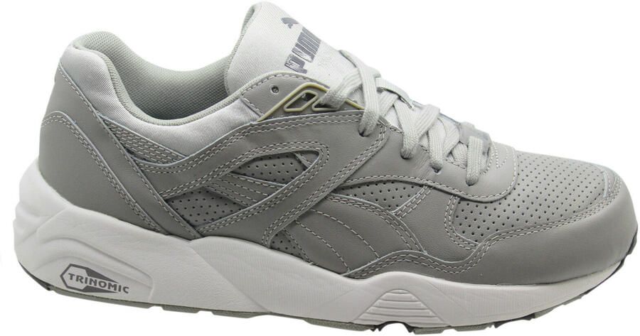 Puma Trinomic R698 Core Leather Heren Trainers Hardloopschoenen Grijs 360601 03 X45B