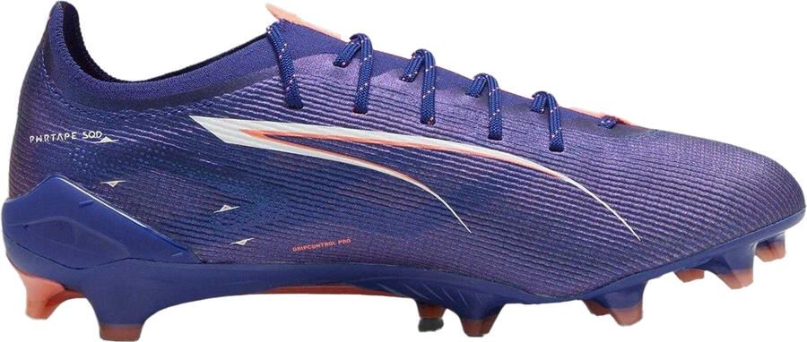 Puma Ultra 5 Ultimate voetbalschoenen voor heren voor harde ondergrond (Paars Wit Oranje)