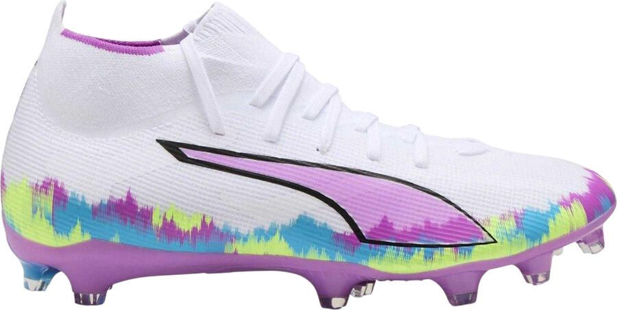 Puma Ultra 6 Match+Brilliance voetbalschoenen voor kinderen voor harde ondergrond (Wit)