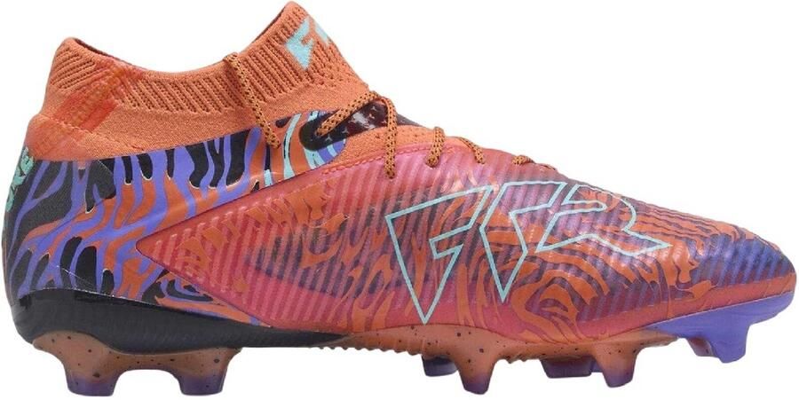 Puma Unisex Volwassene Future 8 Ultimate Firm Ground Voetbalschoenen (Oranje Zwart)
