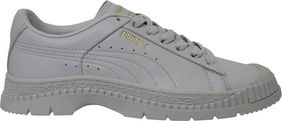 Puma Utility Leather Grey Low Lace Up Damestrainers 370982 02