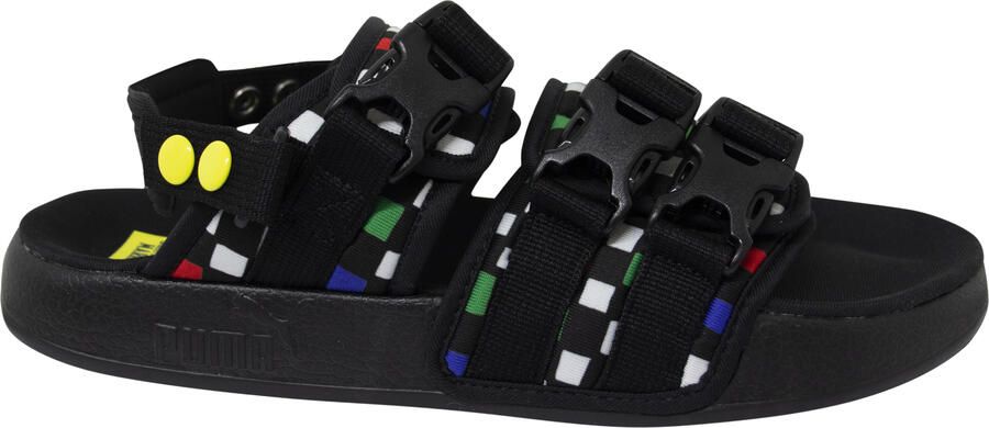 Puma x Leadcat Chinatown Market Triple Strap Zwart Heren Slip On Sandalen 370188 01