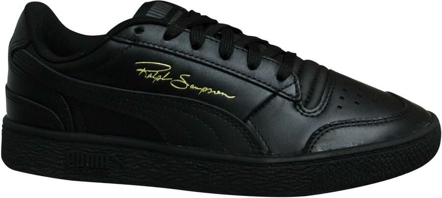 Puma x Ralph Sampson Lo Zwart Leer Lage Lace Up Herentrainers 370846 09