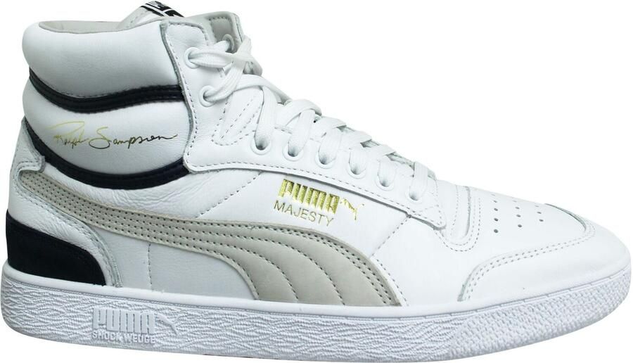 Puma x Ralph Sampson Mid OG Wit Leer Lace Up Herentrainers 370718 01