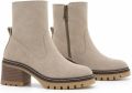 Purapiel Enkellaarsjes met hak Bro25 beige - Beige
