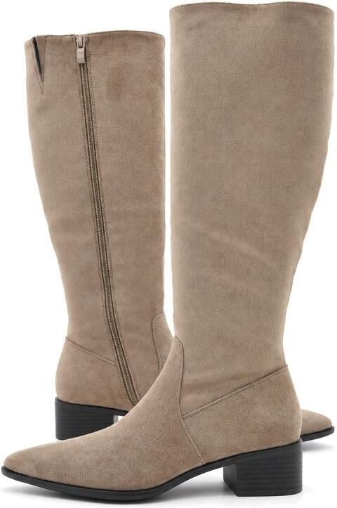 Purapiel Laarzen met hak Bro16 taupe