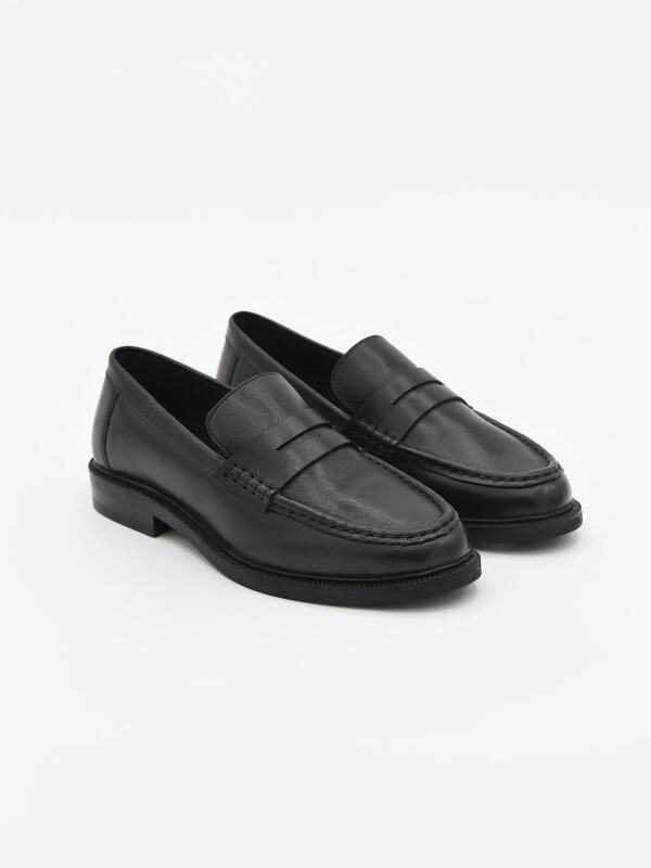 Purapiel Mocassin Bro13 Zwart