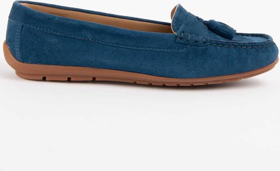 Purapiel Mocassin Meilis4 Blauw