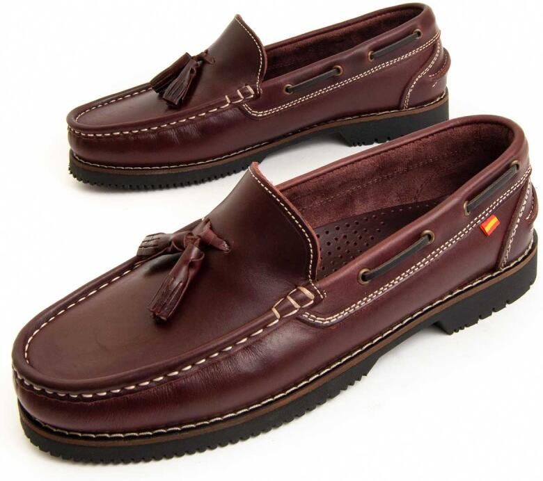 Purapiel Mocassin Pullnauk Bordeaux