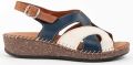 Purapiel Sandalen Met Een Sleehak Leida Blauw - Blauw