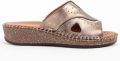 Purapiel Sandalen Met Een Sleehak Leida3 Brons - Brons