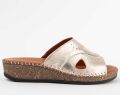 Purapiel Sandalen Met Een Sleehak Leida3 Goud - Goud