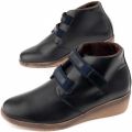 Purapiel Wedge Enkelboot Akilav Blauw - Blauw