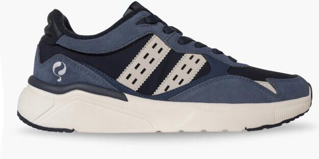 Q1905 Sneaker kampen denimblauw donkerblauw offwit