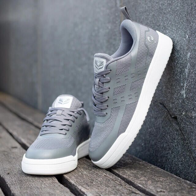 Q1905 Sneaker marken middengrijs wit