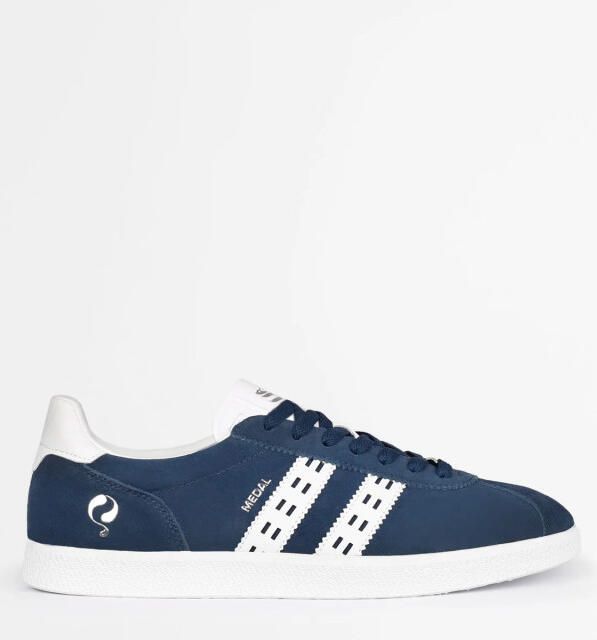 Q1905 Sneaker medal classic denimblauw wit