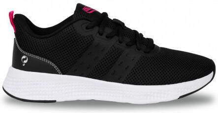 Q1905 Sneaker oostduin zwart neon roze