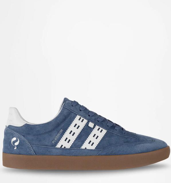 Q1905 Sneaker platinum denimblauw offwhite