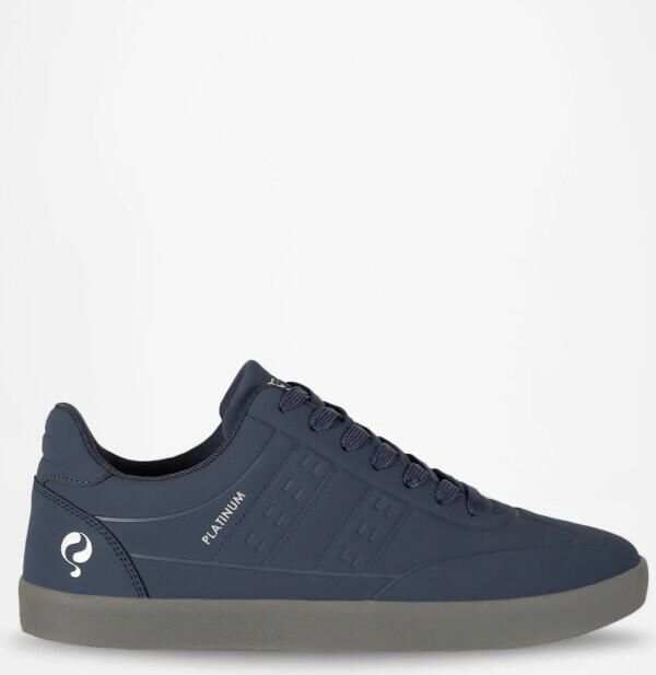 Q1905 Sneaker platinum one middenblauw antraciet
