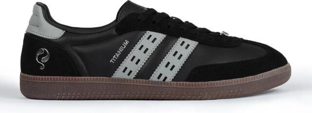 Q1905 Sneaker titanium zwart lichtgrijs