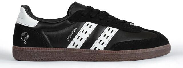 Q1905 Sneaker titanium zwart wit