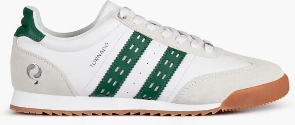 Q1905 Sneaker tornado wit hardgroen