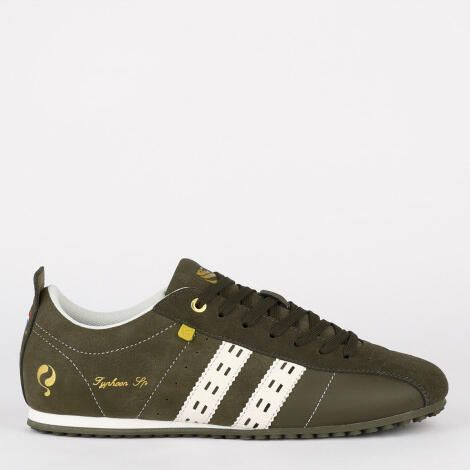 Q1905 Sneaker typhoon sp legergroen wit