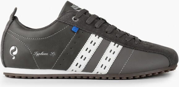 Q1905 Sneaker typhoon sp middengrijs koningsblauw wit