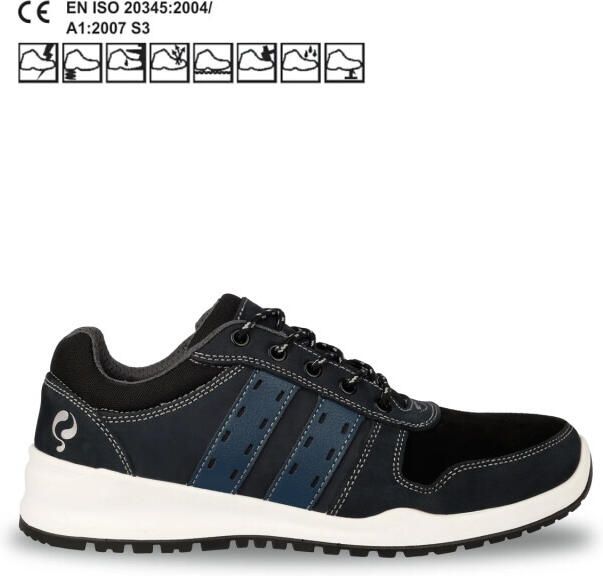 Q1905 Werkschoen sport blauw laag