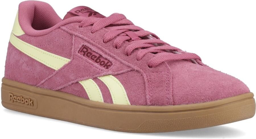 Reebok Court Retro Textiel Dames Studiopink Yel Haze Blkcherry Sneakers