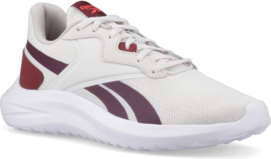 Reebok Energen Lux Textiel Dames Luxe Grijs Zwart Kers Wit Sneakers