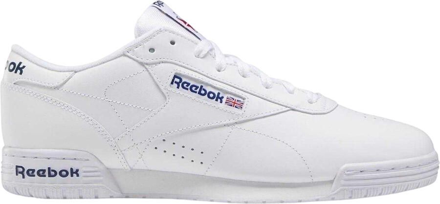 Reebok Exofit leren lage sneakers voor heren (Wit Royaal Blauw)
