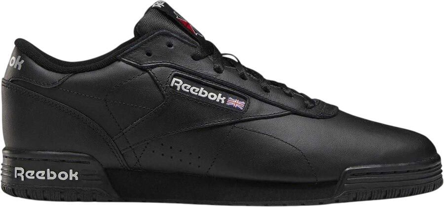 Reebok Exofit leren lage sneakers voor heren (Zwart Zilver)