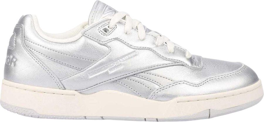 Reebok Heren BB 4000 II sneakers van metallic leer (Zilver)
