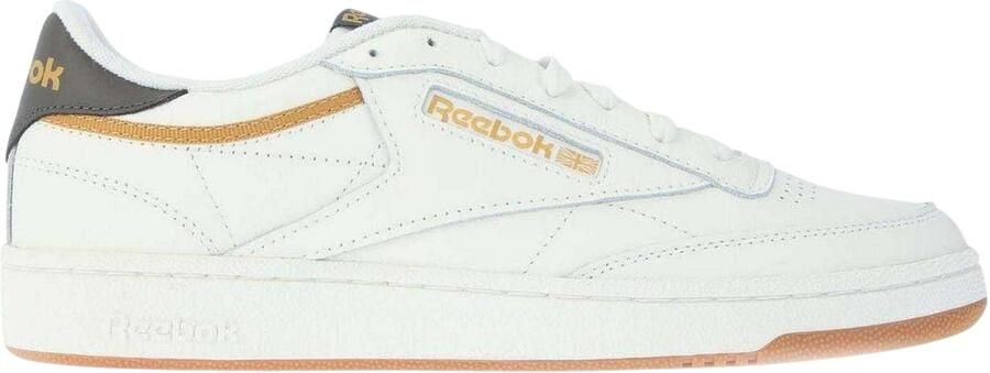 Reebok Heren Classics Club C 85 Leren Trainers (Krijt)