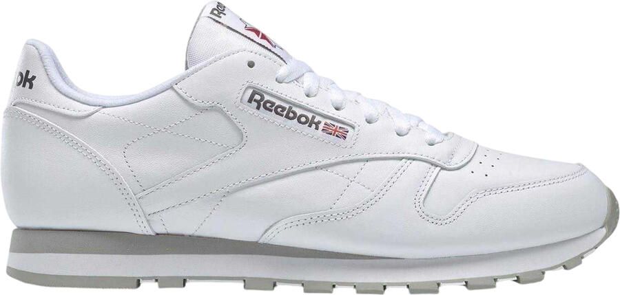 Reebok Heren Klassieke Leren Trainers (Wit)