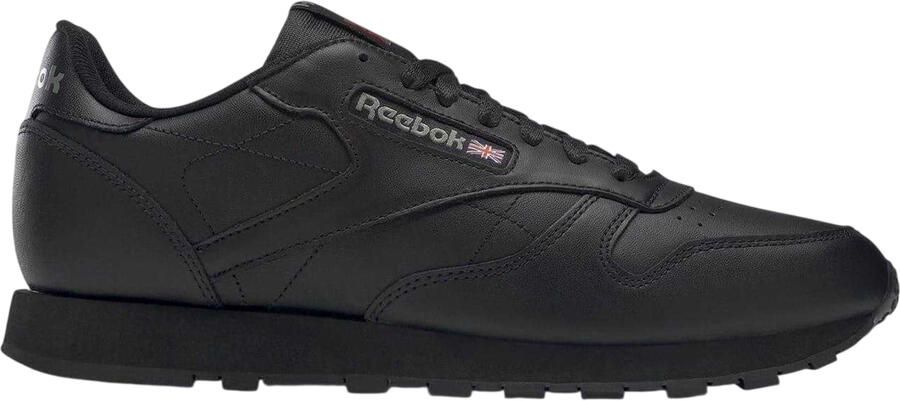 Reebok Heren Klassieke Leren Trainers (Zwart)