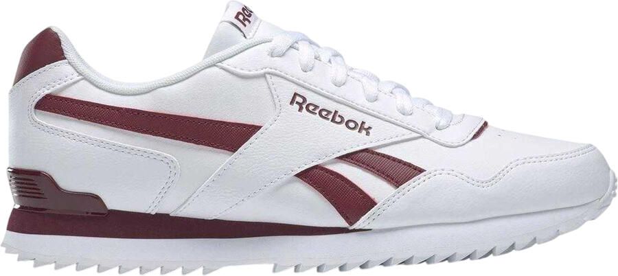 Reebok Heren Royal Glide Classic Sportschoenen (Wit Bordeaux)