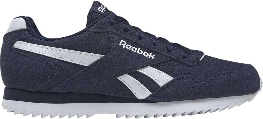 Reebok Heren Royal Glide Ripple suède sportschoenen (Marine Wit)
