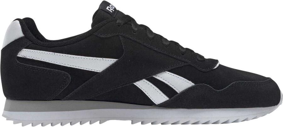 Reebok Heren Royal Glide Ripple suède sportschoenen (Zwart Wit)