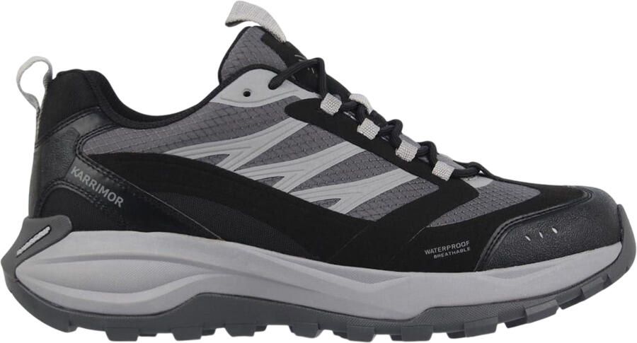 Reebok Mannen Nano X3 Leren Rondneus Platte Sneakers (Grijs Zwart)