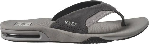 Reef Fanning grey suede heren slipper