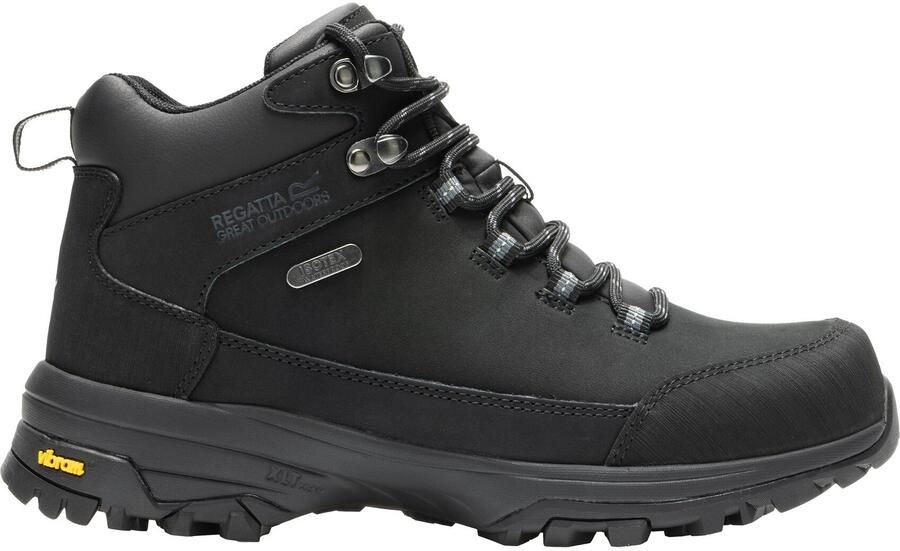 Regatta Dames Burrell II Leren Wandelschoenen (Zwart)