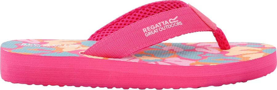 Regatta Dames Catarina teenslippers zomer met bloemen (Veelkleurig)