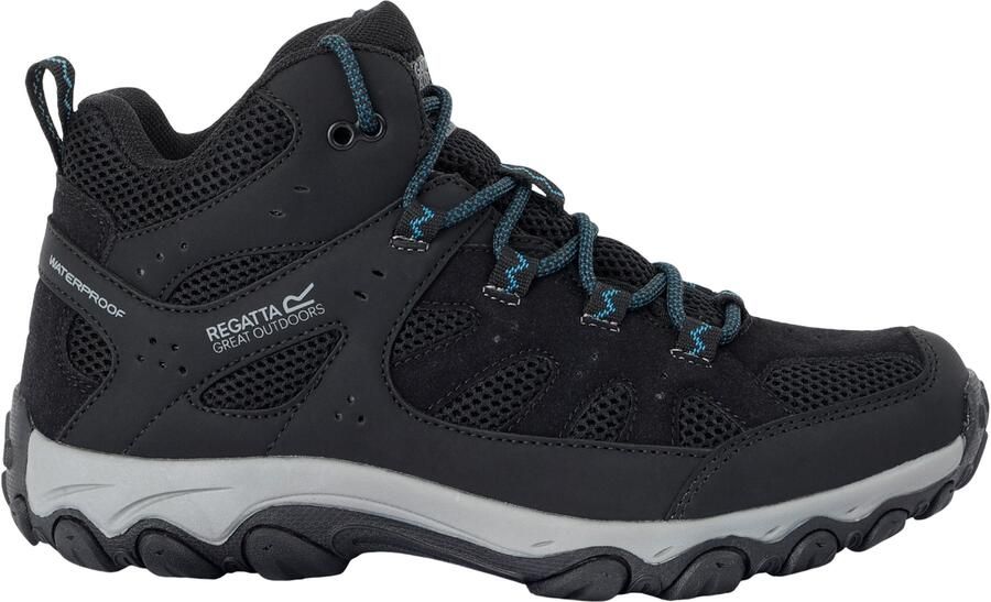 Regatta Dames Edgepoint IV Mid Cut Wandelschoenen (Zwart stormblauw)