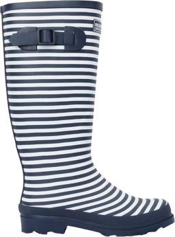 Regatta Dames Fairweather III Contrast Gestreepte Wellington Laarzen (Marine Wit)
