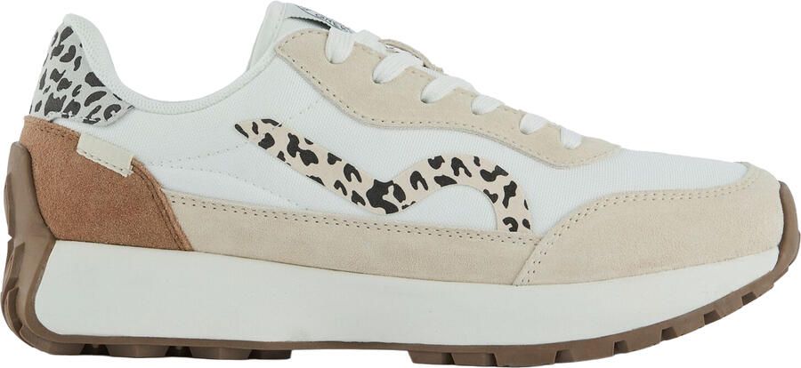 Regatta Dames Marine Heritage II Suède Trainers met Luipaardprint (Vanille)
