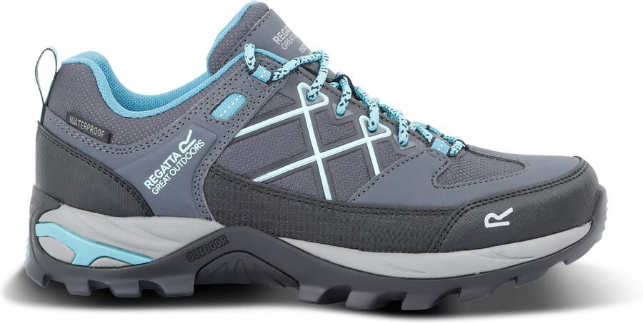 Regatta Dames Samaris III Laag Loopschoenen (Staalgrijs turquoise)