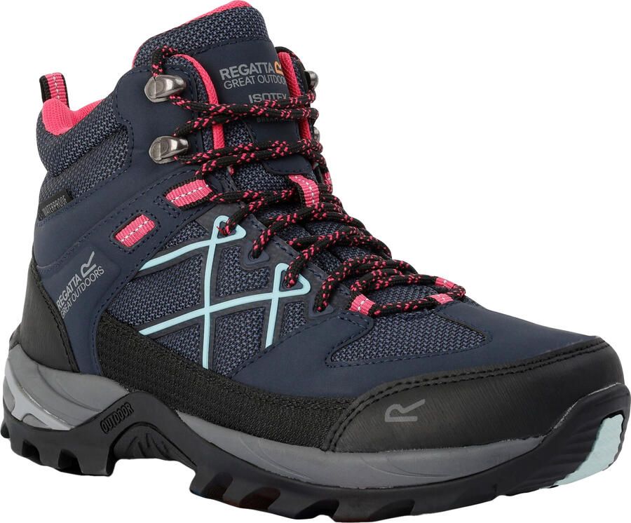 Regatta Dames Samaris III Wandelschoenen (Marine Roze)
