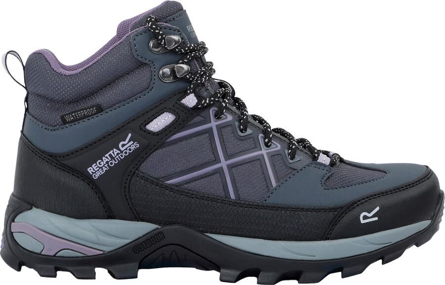 Regatta Dames Samaris III Wandelschoenen (Seal grijs paarse salie)
